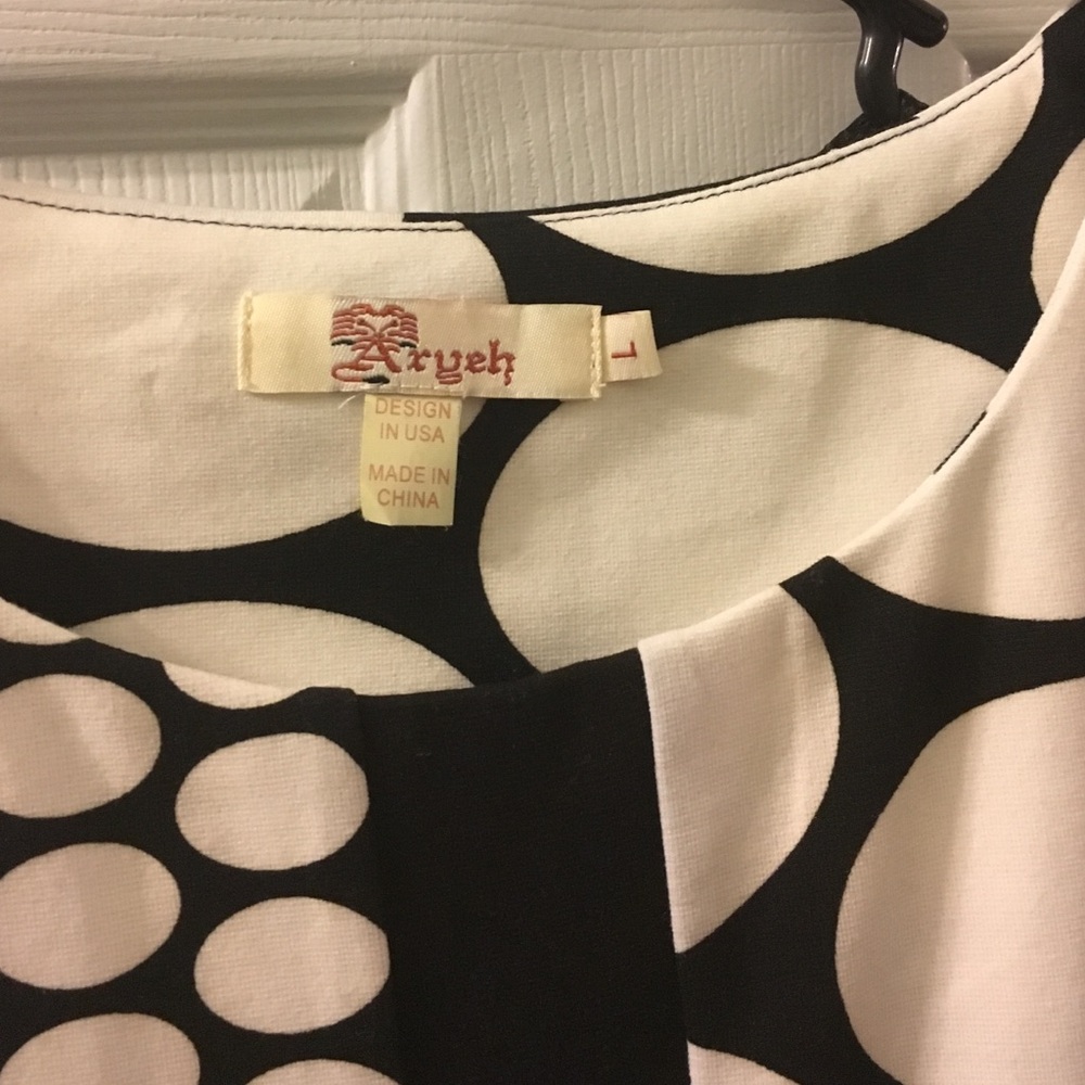 Aryeh Black and White Polka Dot Dress - Picture 3 of 3